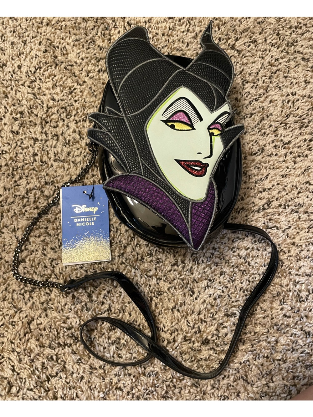 Disney Danielle Nicole Maleficent Die-cut Crossbody Bag HTF Rare
